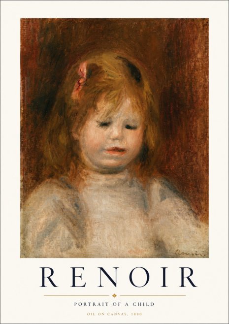 Renoir Portrait of a Child I No3 - Plakat