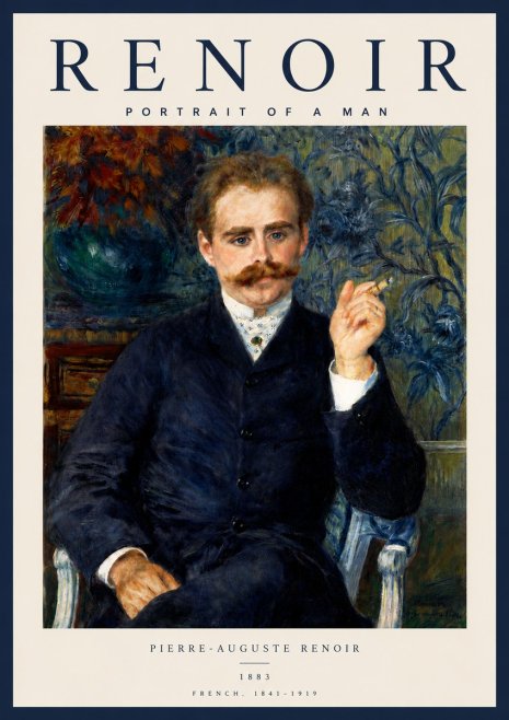 Renoir Portrait of a Man I No4 - Plakat