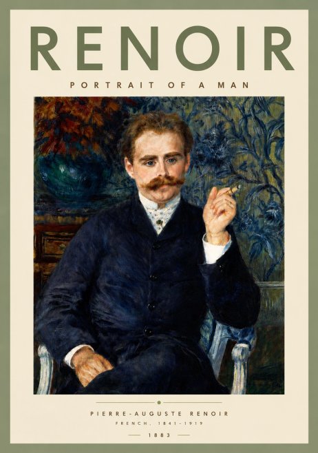 Renoir Portrait of a Man No5 - Plakat