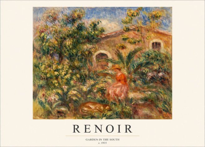Renoir Garden in the South No1 - Plakat