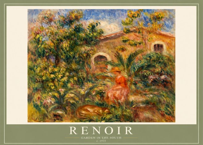 Renoir Garden in the South No2 - Plakat