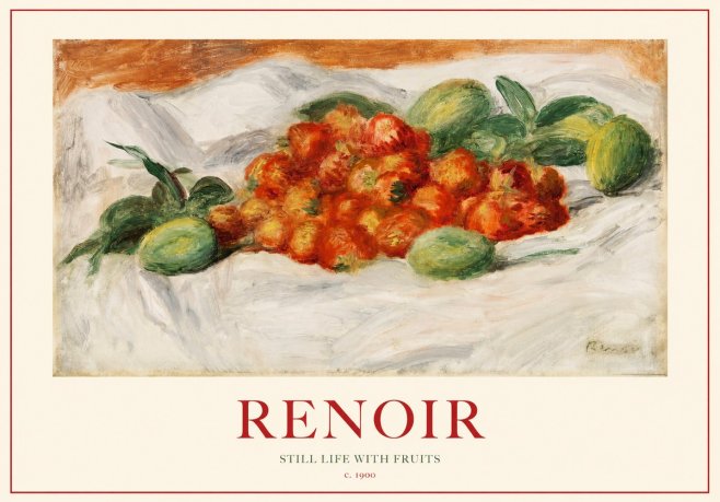 Renoir Still Life with Fruits No1 - Plakat