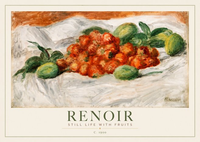 Renoir Still Life with Fruits No2 - Plakat