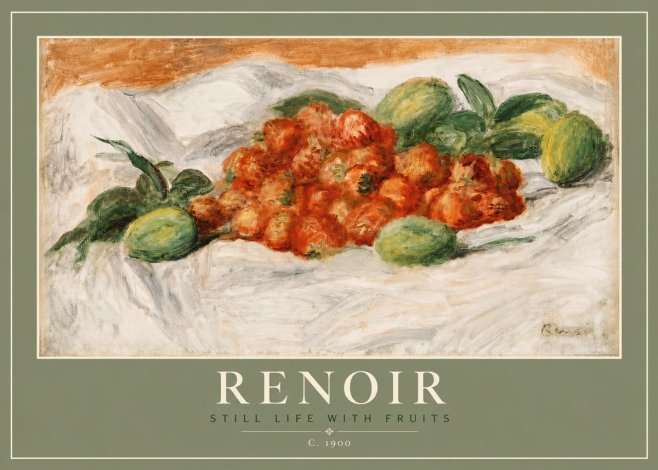 Renoir Still Life with Fruits No4 - Plakat