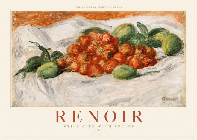 Renoir Still Life with Fruits No5 - Plakat