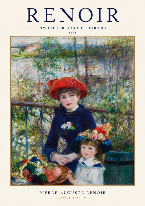 Renoir Two Sisters (on the Terrace) No1 - Plakat