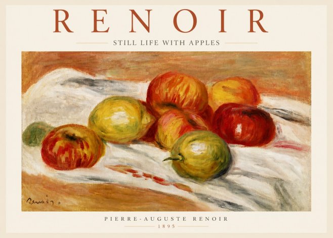 Renoir Still Life with Apples No3 - Plakat