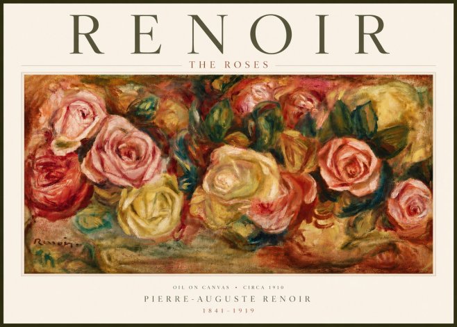 Renoir The Roses No5 - Plakat