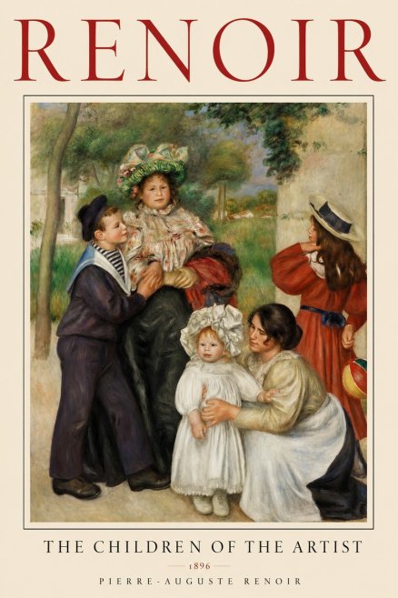 Renoir The Children of the Artist No1 - Plakat