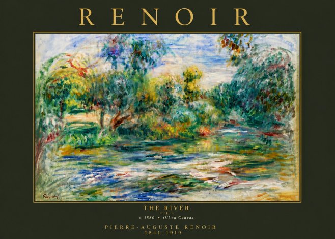 Renoir The River No6 - Plakat