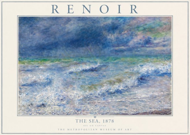 Renoir The Sea No4 - Plakat