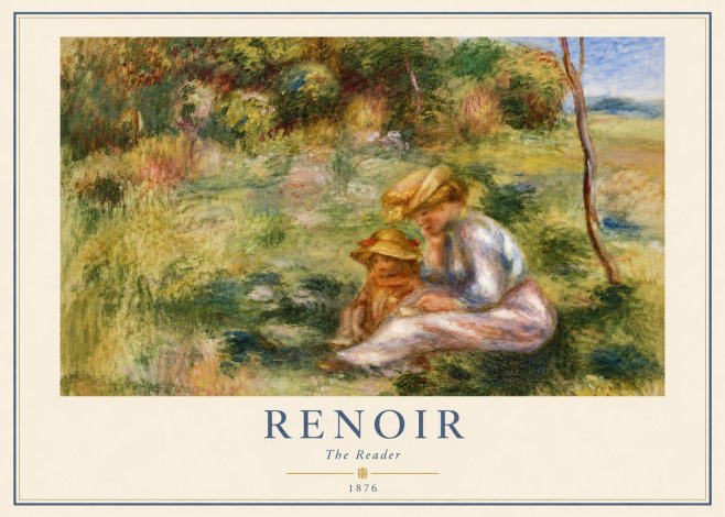 Renoir The Reader No4 - Plakat