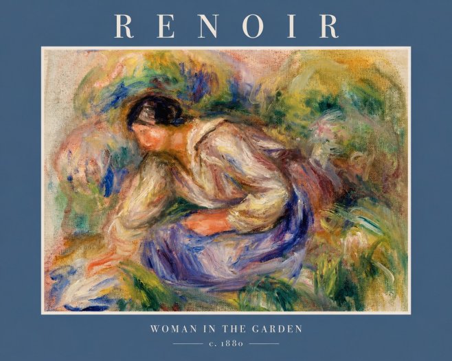 Renoir Woman in the Garden No2 - Plakat