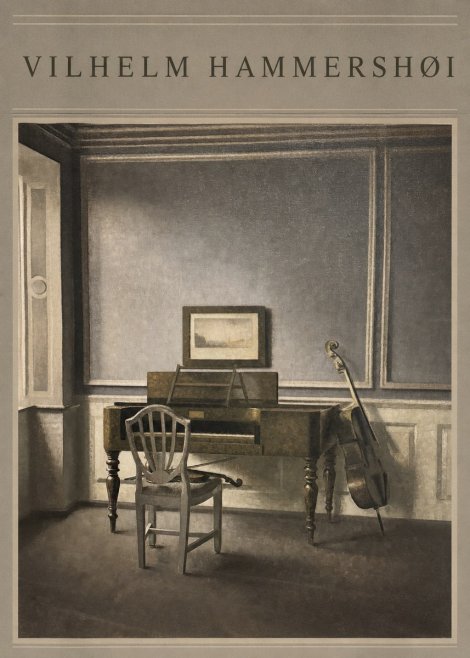 Vilhelm Hammershøi Interior with a Piano and a Cello No3 - Plakat