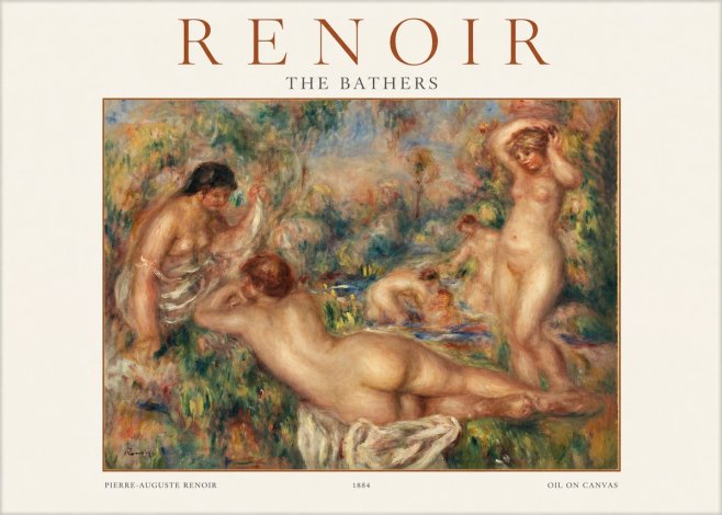Renoir The Bathers I No1 - Plakat