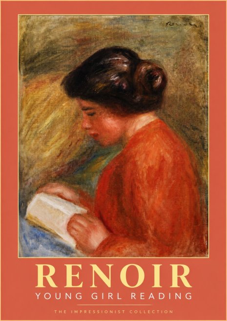 Renoir Young Girl Reading I No2 - Plakat