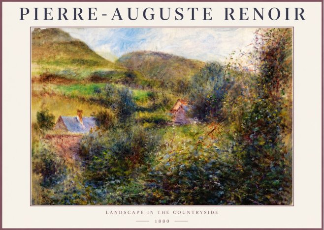 Renoir Landscape in the Countryside No4 - Plakat