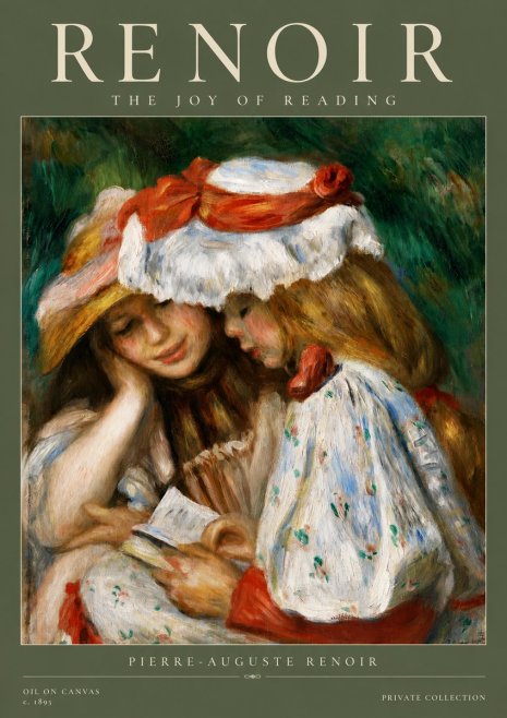 Renoir The Joy of Reading No3 - Plakat