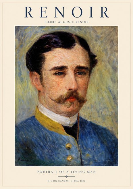 Renoir Portrait of a Young Officer No2 - Plakat
