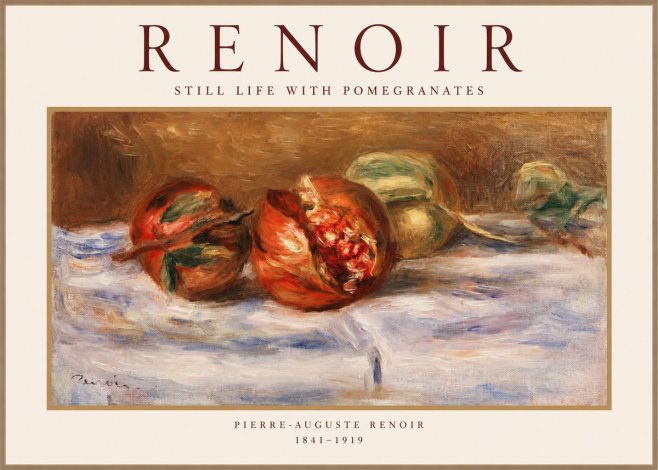 Renoir Still Life with Pomegranates No1 - Plakat