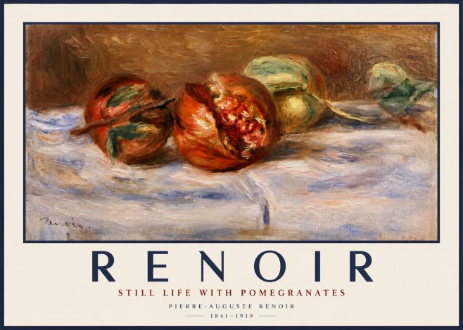 Renoir Still Life with Pomegranates No2 - Plakat