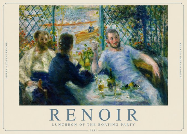 Renoir Luncheon of the Boating Party No2 - Plakat