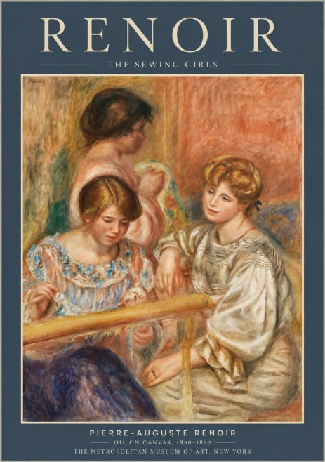 Renoir The Sewing Girls No3 - Plakat