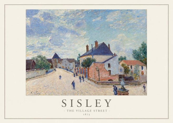 Sisley The Village Street No1 - Plakat