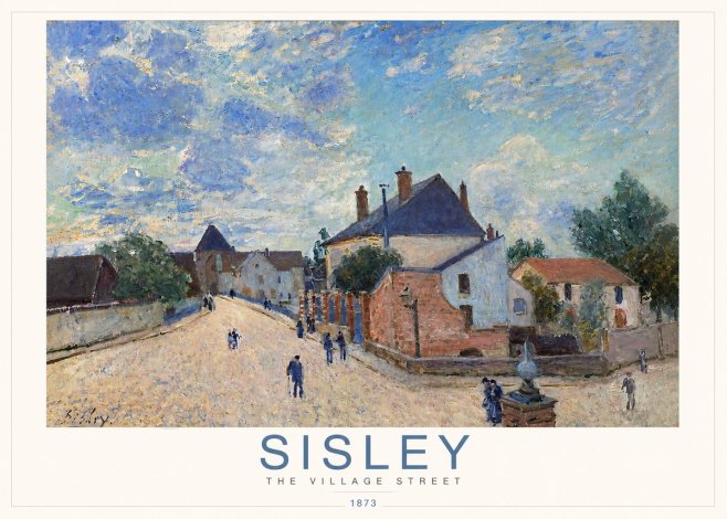 Sisley The Village Street No3 - Plakat