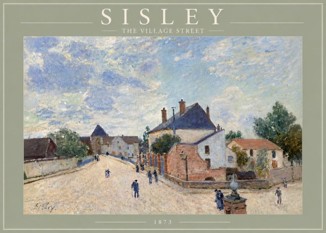 Sisley The Village Street No6 - Plakat