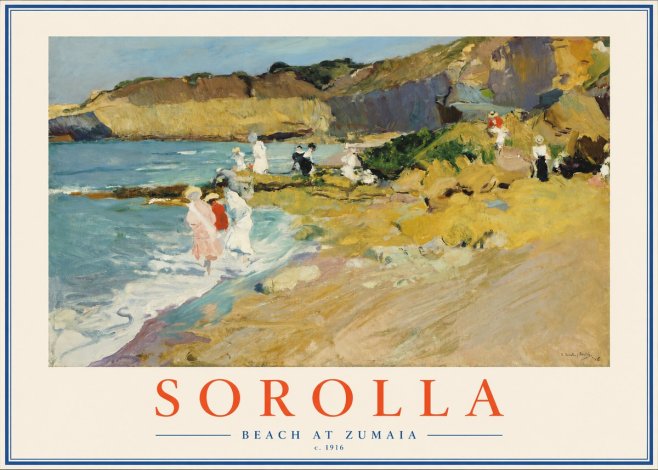 Sorolla Beach at Zumaia No2 - Plakat