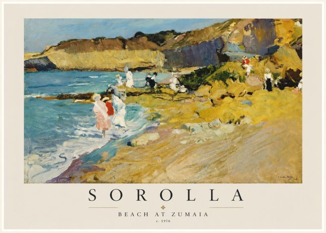 Sorolla Beach at Zumaia No3 - Plakat