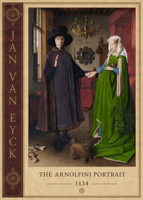 Jan van Eyck The Arnolfini Portrait VI No2 - Plakat