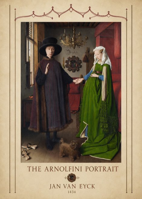 Jan van Eyck The Arnolfini Portrait VI No4 - Plakat