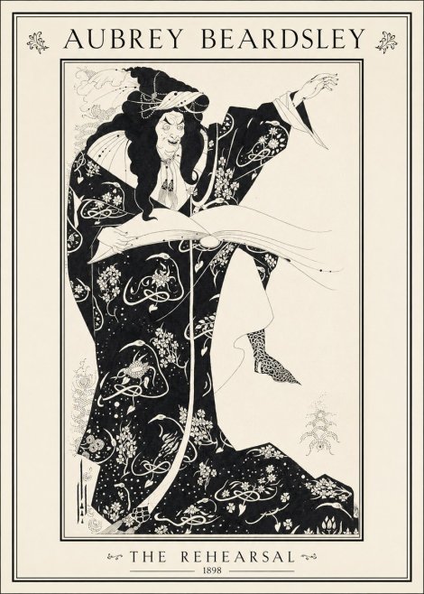 Aubrey Beardsley The Rehearsal No1 - Plakat