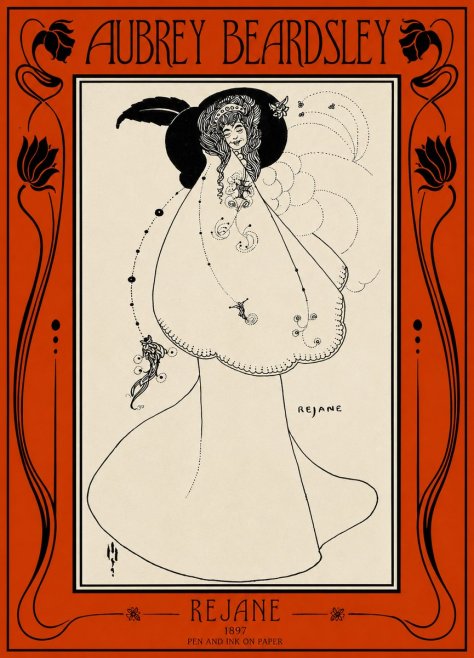 Aubrey Beardsley Rejane I No2 - Plakat