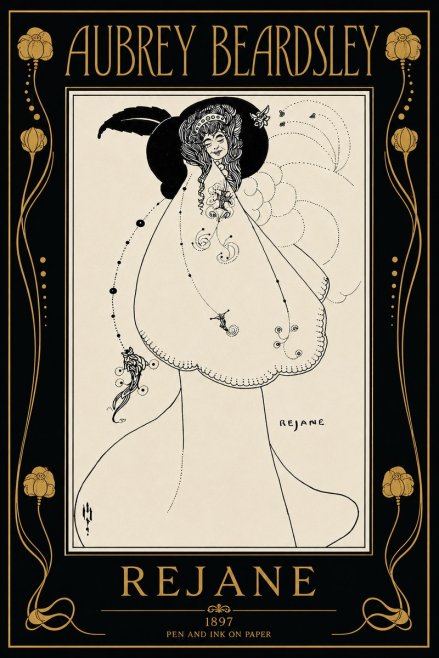 Aubrey Beardsley Rejane I No5 - Plakat
