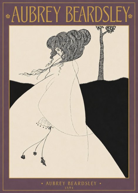 Aubrey Beardsley The Pallid Princess No2 - Plakat