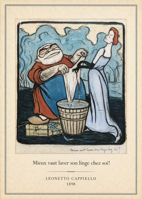 Leonetto Cappiello Mieux Vaut Laver Son Linge Chez Soi! No4 - Plakat