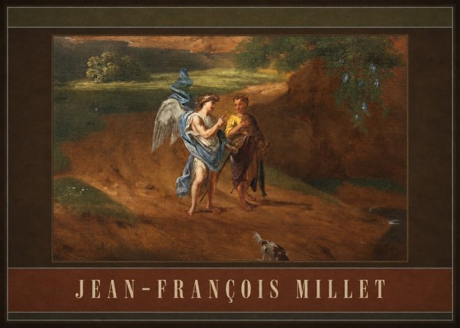 Jean-François Millet Tobias and the Angel No4 - Plakat