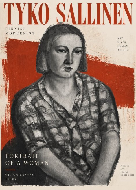 Tyko Sallinen Portrait of a Woman I No2 - Plakat