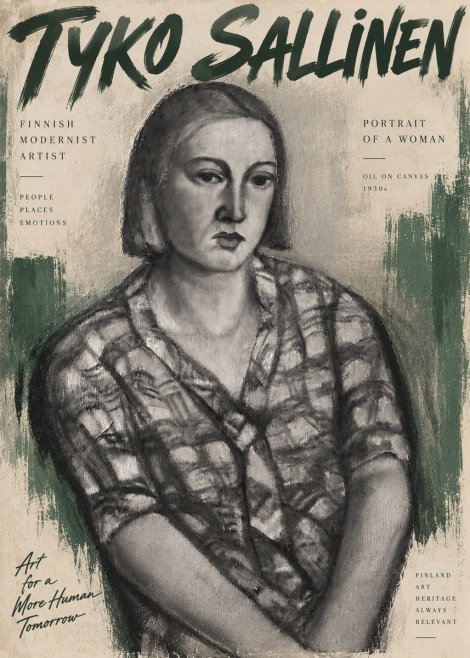 Tyko Sallinen Portrait of a Woman I No6 - Plakat