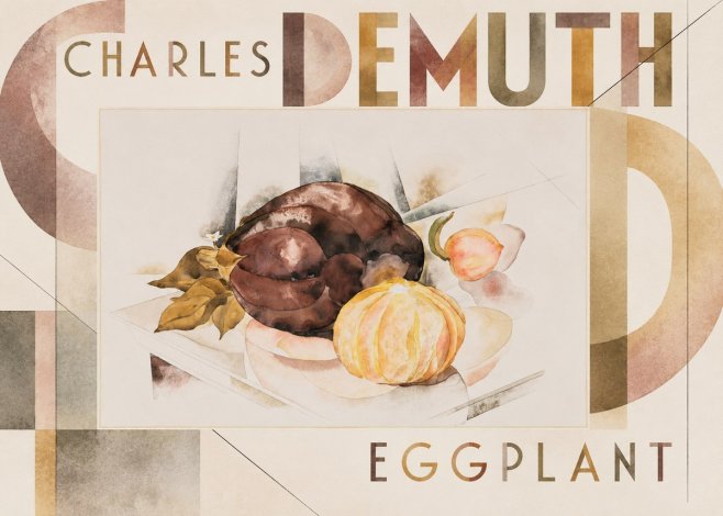 Charles Demuth Eggplant No5 - Plakat