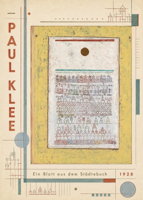 Paul Klee Ein Blatt Aus Dem Städtebuch No4 - Plakat