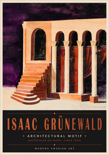 Isaac Grünewald Architectural Motif I No5 - Plakat