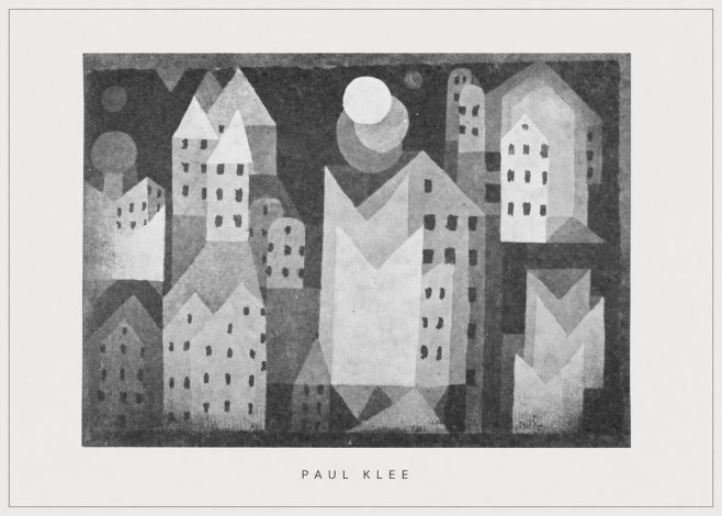 Paul Klee City of Churches No5 - Plakat