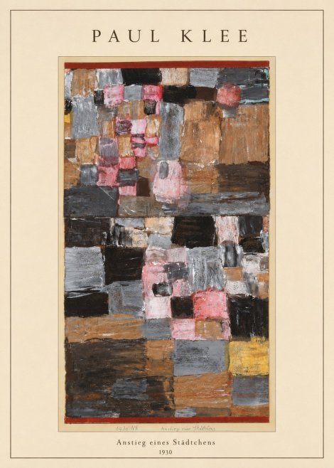 Paul Klee Anstieg Eines Städtchens No4 - Plakat