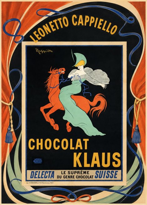 Leonetto Cappiello Chocolat Klaus II No4 - Plakat