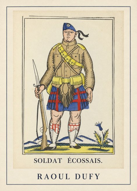 Raoul Dufy Soldat Écossais. No3 - Plakat