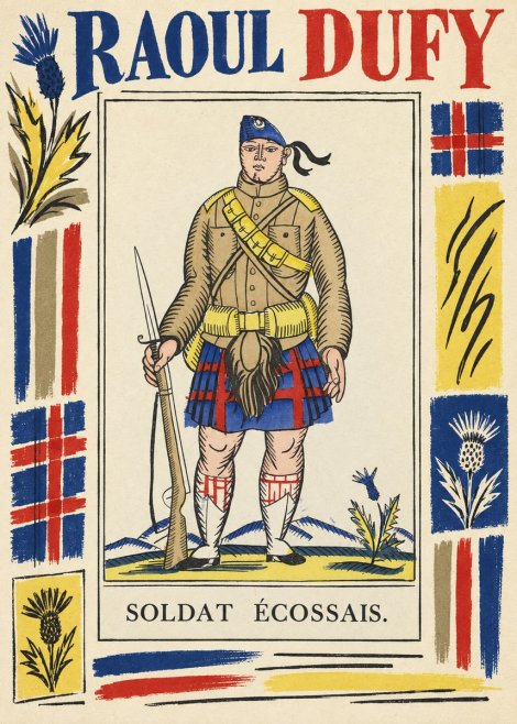 Raoul Dufy Soldat Écossais. No5 - Plakat